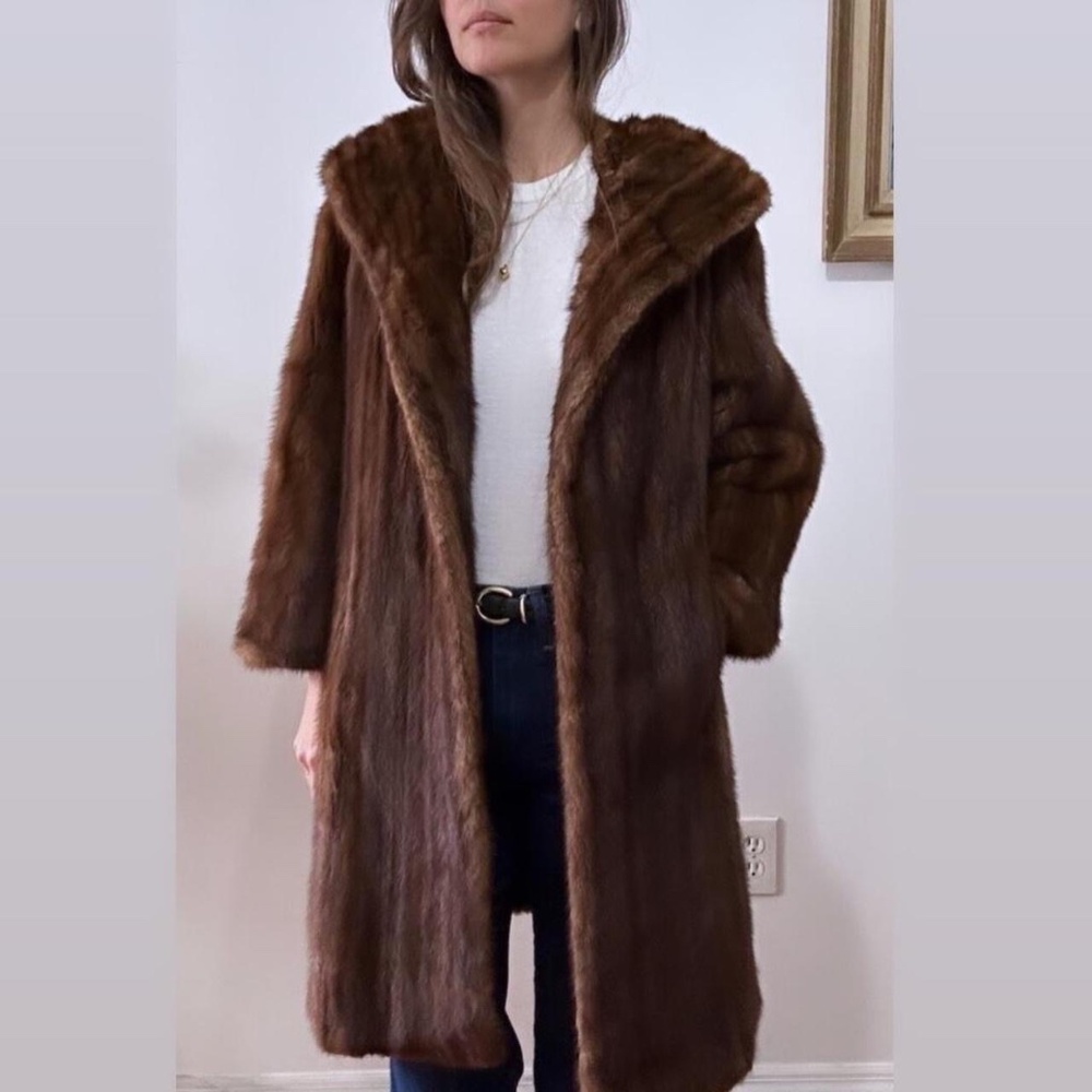Vintage 1950s mink coat